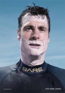 Barewetsuit Quảng cáo bộ đồ lặn Bare