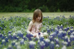 girl with flowers girl with flowers