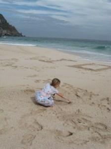 Writing on the sand