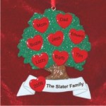 hearts on Xmas tree