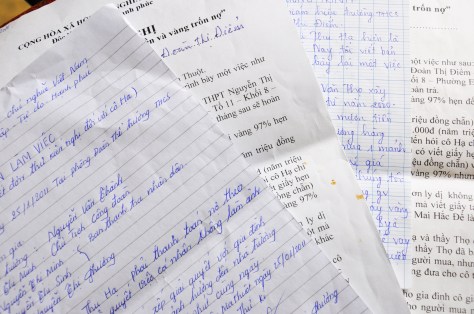 Một số đơn thư khiếu nại cô Hạ nợ nần