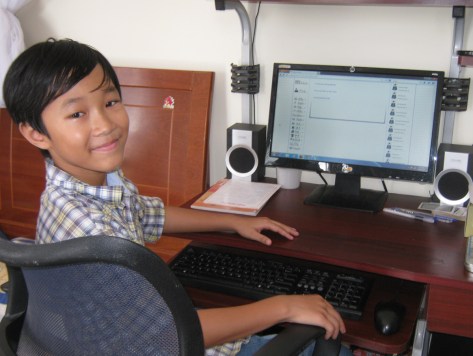 Em Đăng Minh rất thích tham gia học ở TLS