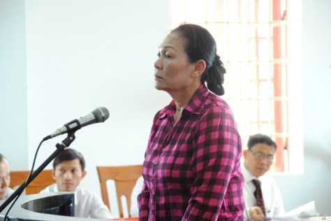 Bị cáo Cao Bạch Mai tại buổi xét hỏi