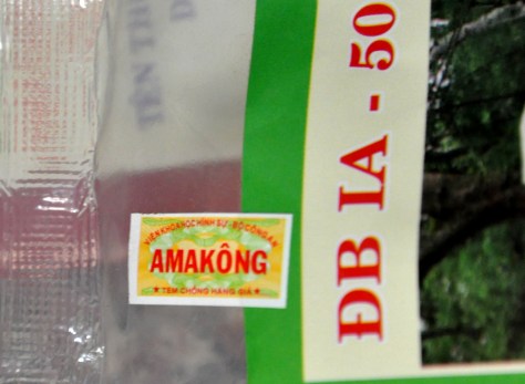 Tem chống hàng giả có tên Ama Kông