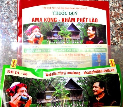 Thuốc Ama Kông bộ mới có dán tem kèm tài liệu