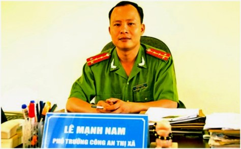 Thiếu tá Lê Mạnh Nam- Ảnh tư liệu
