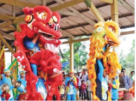 Lễ rước sắc thần hoàng Nguyễn Hữu Cảnh tại đình Thường Thạnh thuộc phường Thường Thạnh, quận Cái Răng (TP Cần Thơ)