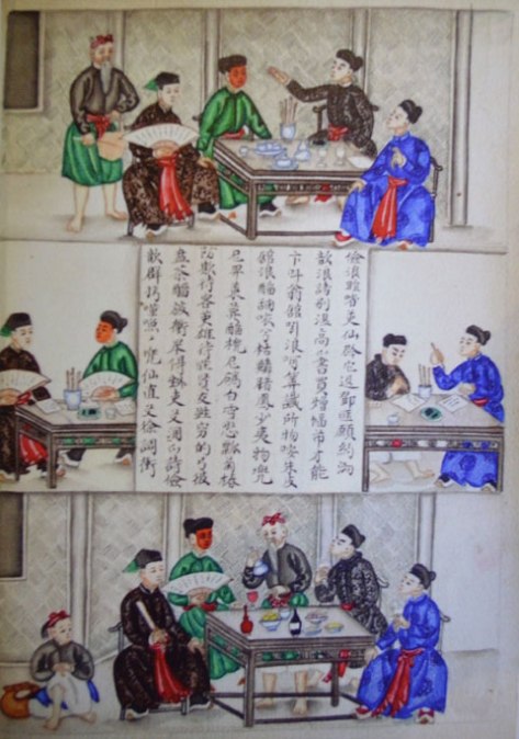 Bản thảo truyện Lục Vân Tiên bằng tranh vẽ trong khoảng 1915 - 1919 được giới thiệu lần đầu tiên tại Idecaf, TP HCM.