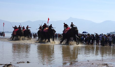 Đua voi trên hồ Lắk