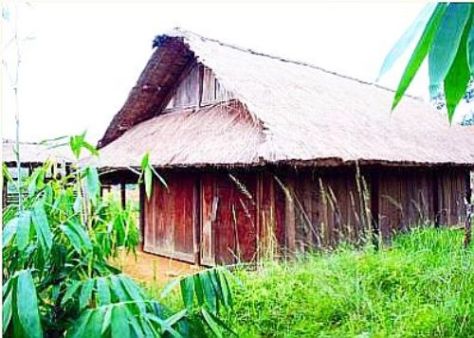 Kiến trúc tuyền thống của dân tộc Cờ Lao.