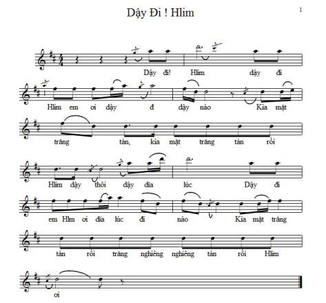 NS Nguyễn Đình Nghĩa ký âm.