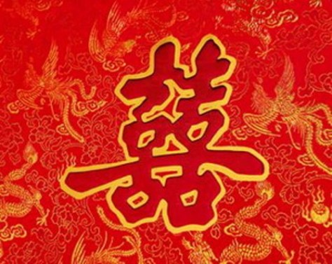 Biểu tượng chữ “Song hỷ” và Long Phụng trong đám cưới của người Hoa.