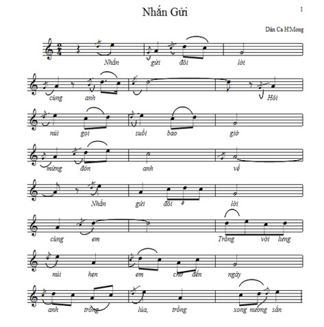 NS Nguyễn Đình Nghĩa ký âm.