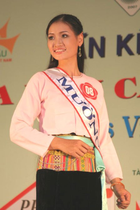 Sơn nữ Mường trong một kỳ thi Hoa Hậu Dân Tộc.