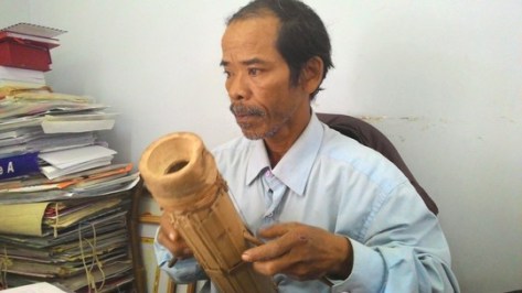 Nghệ nhân Mấu Quốc Tiến - tộc Raglai.