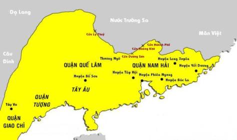 Bản đồ Nam Việt.