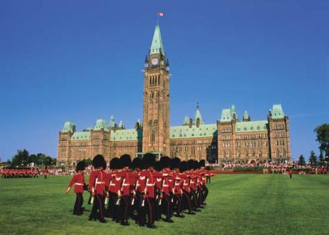 Canadian Parliament building in Canada's capital.
