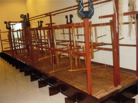 Cây đàn nước ở Bảo tàng Đà Nẵng.