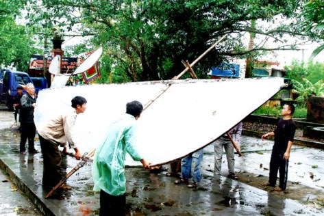 saodieu_Con diều có sải cánh dài 7,2m - cao 4,4m, chịu được sức gió cấp 5 - 6