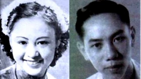 Bà Kim Châu và Nhạc sĩ Hoàng Giác thời trẻ.