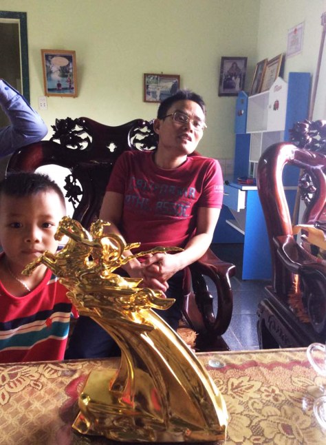 Tượng vàng này đã được Huỳnh cho hô thần nhập tượng