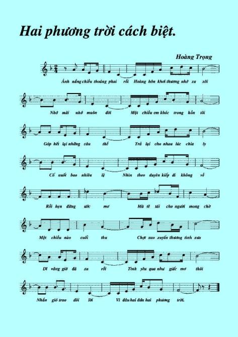hoangtrong_Hai Phương Trời Cách Biệt