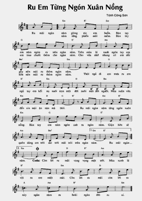 trinhcongson_Ru Em Từng Ngón Xuân Nồng