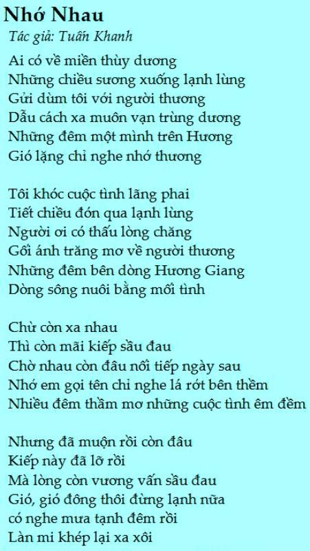 tuankhanh_Nhớ Nhau
