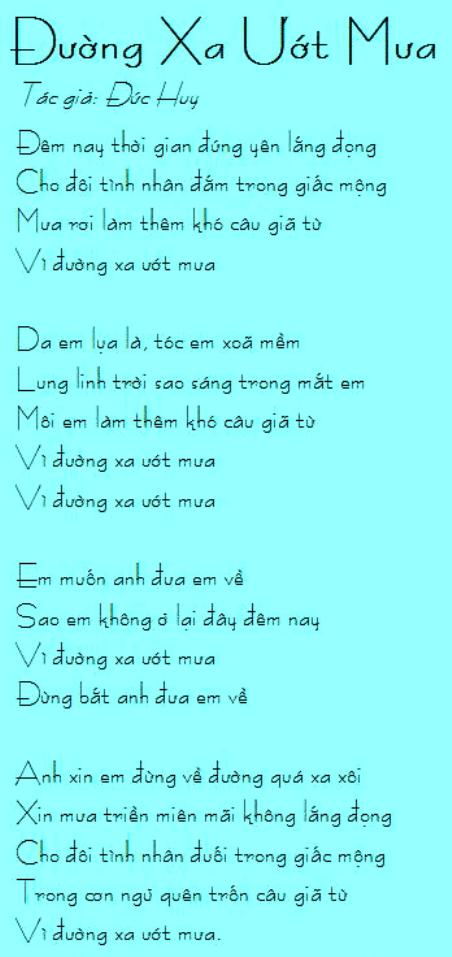 duchuy_Đường Xa Ướt Mưa