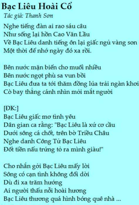 thanhson_Bạc Liêu Hoài Cổ