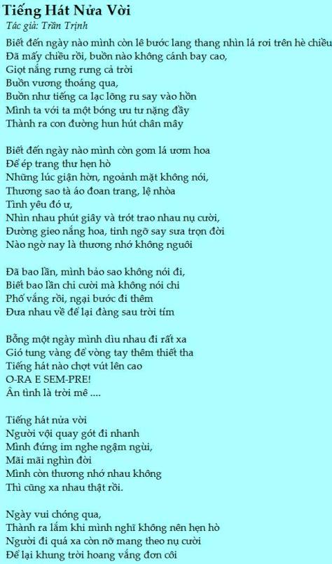 trantrinh_Tiếng Hát Nữa Vời