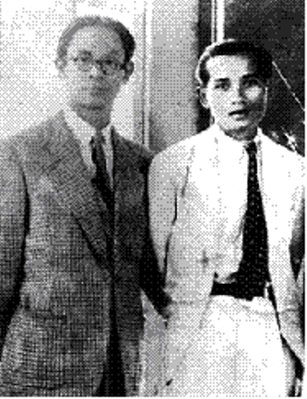 Nhạc sĩ Phạm Duy và Thi sĩ Lưu Trọng Lư thời trẻ.