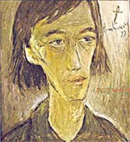 Nguyễn Tất Nhiên - tranh chân dung của họa sĩ Đinh Cường.