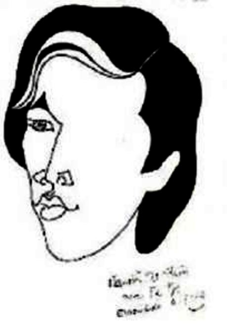 Thi sĩ Nguyễn Tất Nhiên (1952-1992) qua nét vẽ Tạ Tỵ.