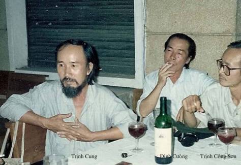 Trịnh Cung, Đinh Cường, Trịnh Công Sơn.