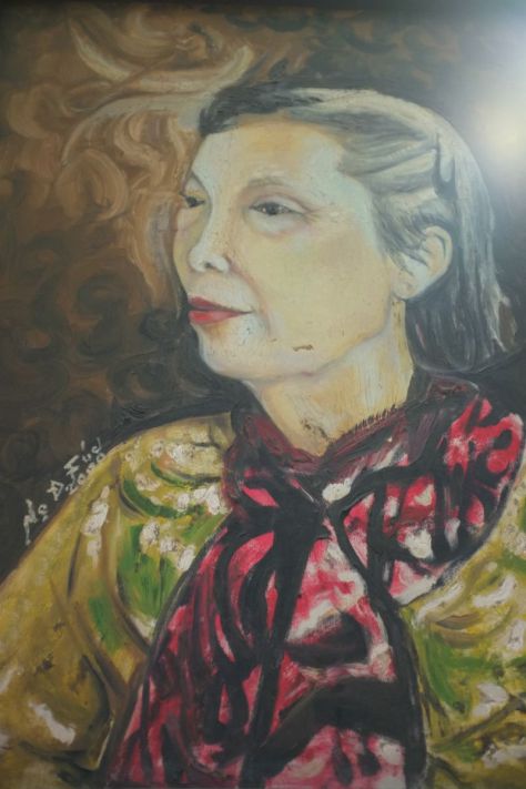 Bà Trần Thị Bảo trong tranh Nguyễn Đình Phúc.