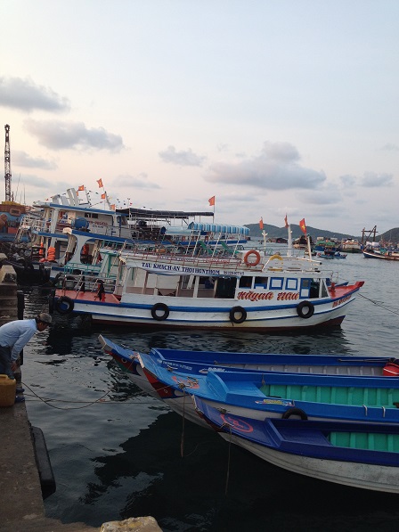 Ảnh ghe thuyền trên bến cảng Quốc tế An Thới Phú Quốc