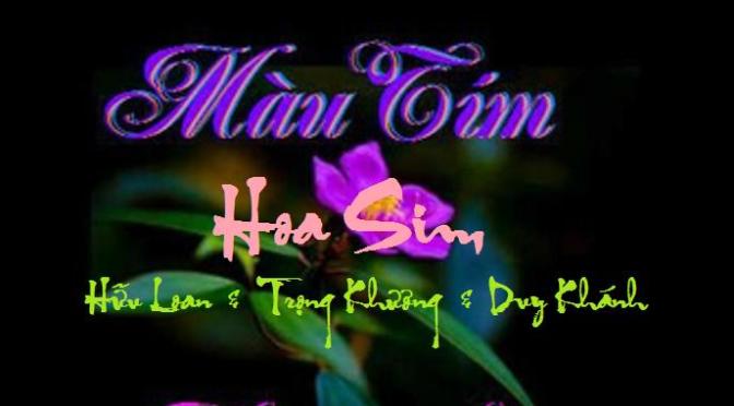 Tân Nhạc VN – Thơ Phổ Nhạc – “Màu Tím Hoa Sim” – Hữu Loan & Trọng Khương, Duy Khánh