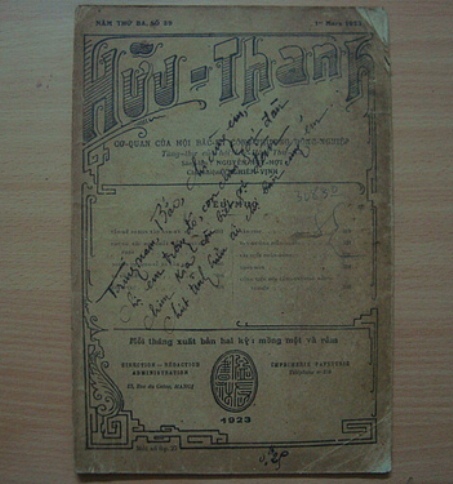 Hữu Thanh Tạp Chí 1921.
