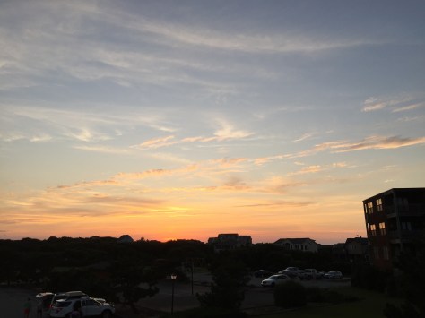 Hoàng hôn trên Outer Banks.