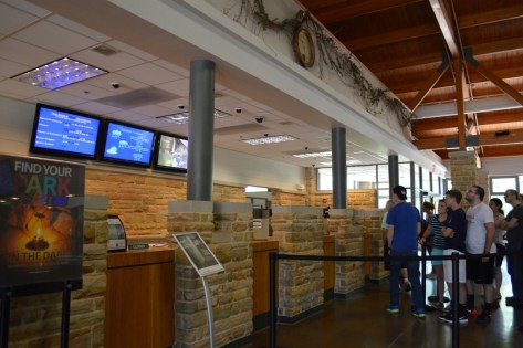 Quày bán vé đi các tours.