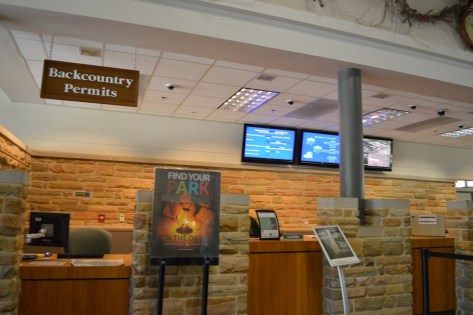 Quày xin giấy phép để được vào các khu vực giới hạn.