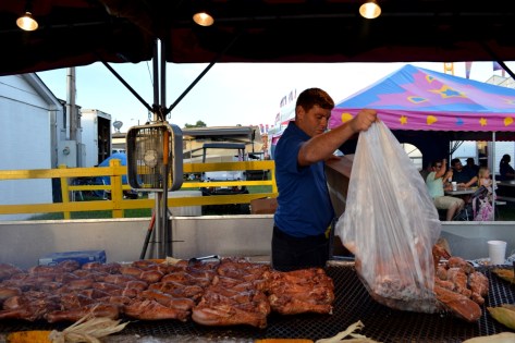 Quày bán Turkey legs.