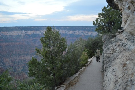 Đường lên Bright Angel Point.