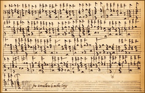 The beautiful and surprising Greenesleeues by maister Cuttinge in BL Add MS 31392, dated c. 1605.