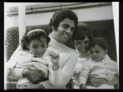 Gia đình Enrico Macias và Suzy cùng hai con.