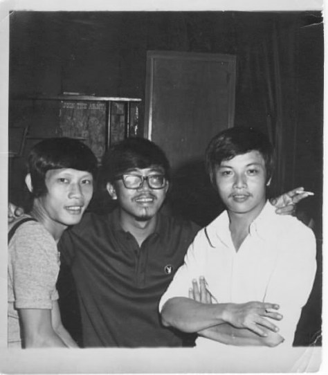 Từ trái qua: Tùng Giang, Trường Kỳ, Jo Marcel – 1967)