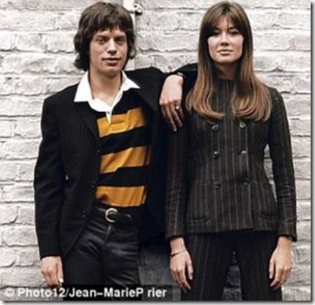 Mick Jagger và Françoise Hardy.