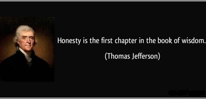 Tại sao phải thành thật ?