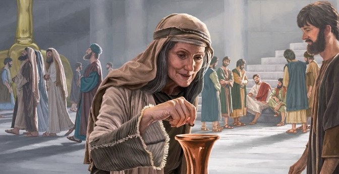 Vài xu của bà góa nghèo